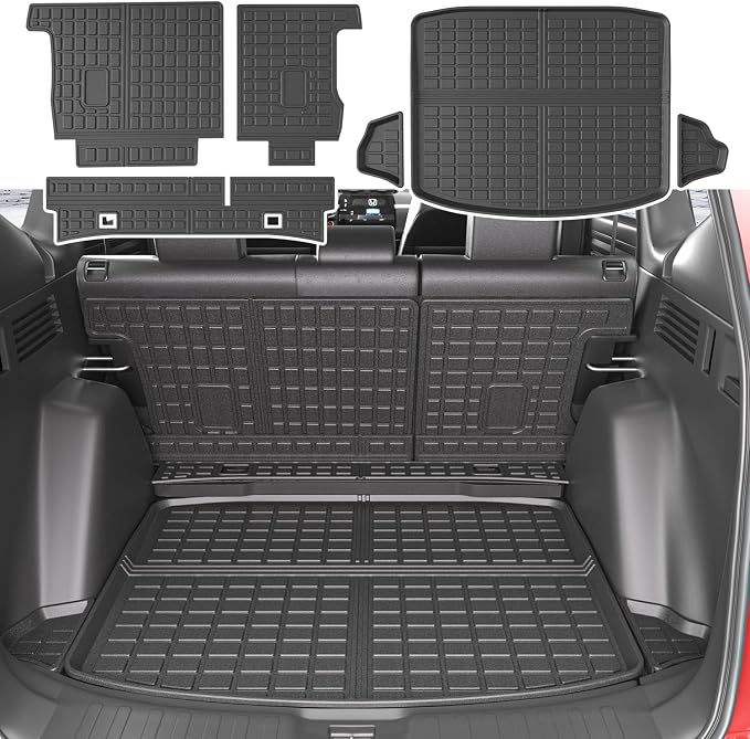 xipoqix Cargo Mat Backrest Mat Compatible with 2017-2022 Honda CRV Cargo Liner Back Seat Protector Replacement for 2017-2021 2022 Honda CR-V Accessories(Trunk Mat+Backrest Mat)
