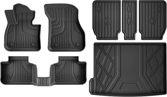 Floor Mats & Cargo Liner & Backrest Mat Fit for BMW X2 2018-2023, All Weather Car Accessories Back Seat Cover Protector