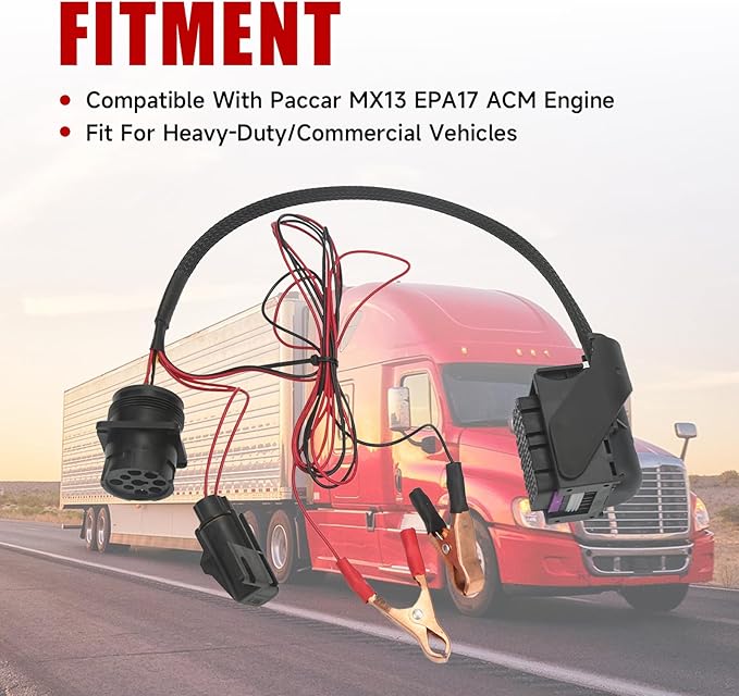 Diagnostic Cable Compatible with Paccar MX13 EPA17 ACM Engine Fit for Heavy Duty/Commercial Vehicles