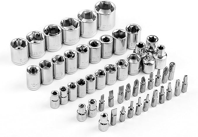 DEKOPRO 128 Piece Tool Set-General Household Hand Tool Kit, Auto Repair Tool Set, with Plastic Toolbox Storage Case
