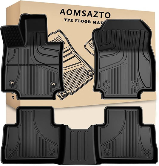 RAV4 Floor Mats for Toyota RAV4 2019-2025 (Not Fit Hybrid or 2026 Models) - All Weather Floor Liners 1st & 2nd Row Car Mats RAV4 Accessories