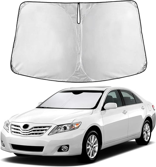 Autovir Windshield Sun Shade Fit for 2007-2009 2010 2011 Toyota Camry Sun Shade, Front Window Sun Visor, UV Protection, Heat Blocker, Foldable Car Accessories