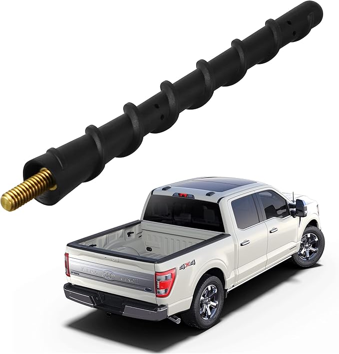 KSaAuto Short Antenna Compatible with Ford F150 2009-2026, 8 Inch Antenna F-150 Truck Accessories, Ford Pickup Truck Radio Replacement Antenna 2017-2026 F-250 F-350