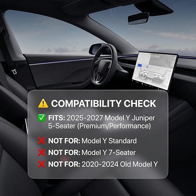 Cargo Liner for Tesla Model Y Juniper Trunk Mat Frunk Front & Rear Trunk Tray Mats All Weather Protector Anti-Slip TPE Accessories 2025 2026(3PCS)