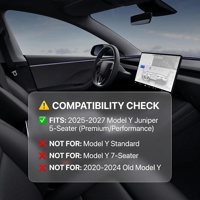 for Tesla Model Y Juniper Rear Seat Back Cover All Weather TPE SeatBack Liner Pad Back Protector Interior Accessories 2025 2026 (5 Seats)