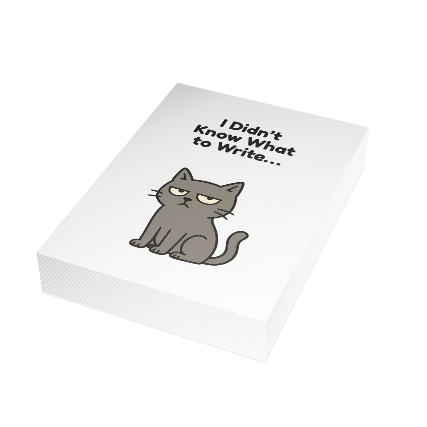 Funny Cat Keyboard Greeting Card – 10, 30, 50 pc. sets