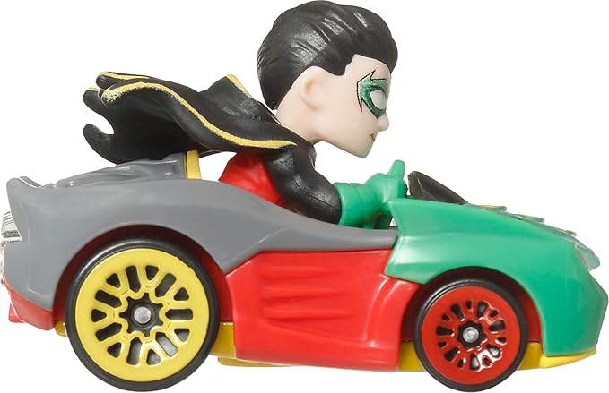 Hot Wheels RacerVerse, Set of 4 Die-Cast 1:64 Scale Toy Cars Optimized for Driving on Hot Wheels Tracks with Pop Culture Characters as Drivers