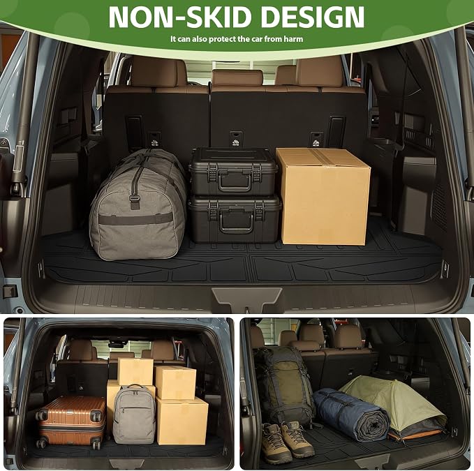 Cargo Liners for 2025 2026 Toyota 4Runner 7 Seats Gas, Trunk Mat with 3rd Row Seat Back Cover All Weather Rear Cargo Mat Backrest Protector Accessories (Not for Hybrid EV&i-Force MAX)