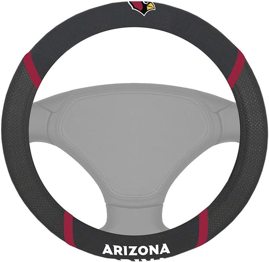 FANMATS NFL Unisex-Adult Embroidered Steering Wheel Cover