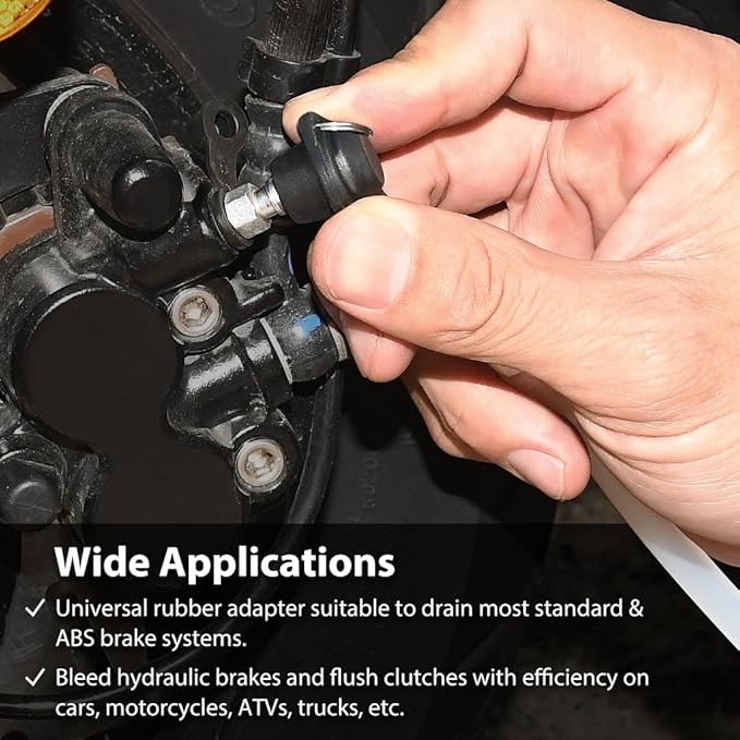FIRSTINFO A11573US Patented Vacuum Brake Bleeder | Hands-Free Pneumatic Operation and Rugged Design