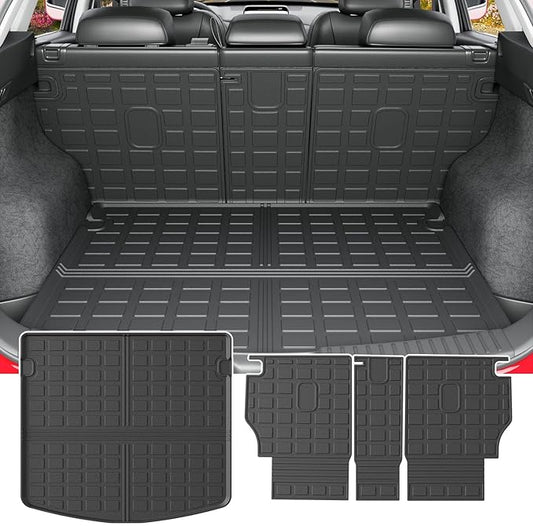 powoq Cargo Mat Compatible with 2023-2025 Mazda CX-5 Trunk Mat TPE Cargo Liner Backrest Trunk Liner Replacement for Mazda CX-5 2023 2024 2025 Accessories