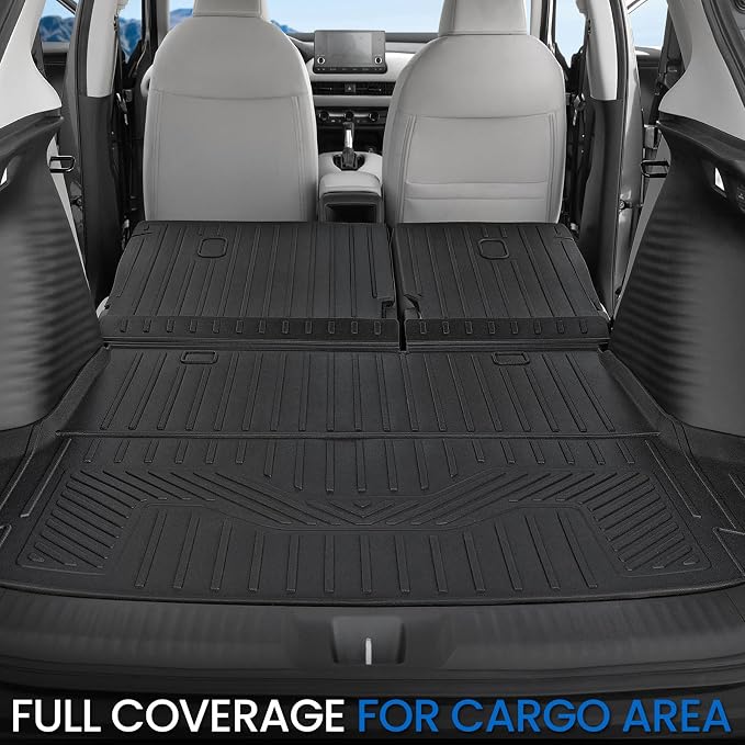 Cargo Mat Backrest Mats for 2023-2025 2026 2027 Honda HR-V, All Weather TPE Backrest Mat Trunk Mat Cargo Liner Storage Mats Accessories for HRV