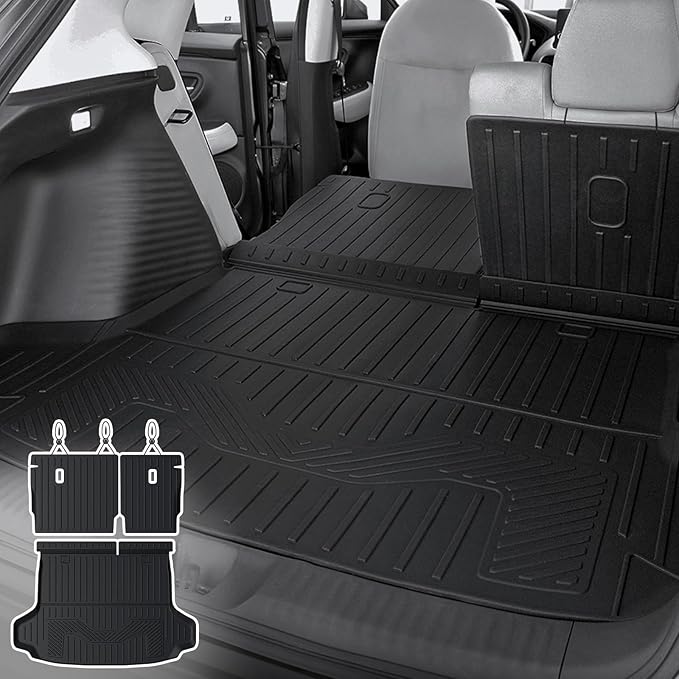 Cargo Mat Backrest Mats for 2023-2025 2026 2027 Honda HR-V, All Weather TPE Backrest Mat Trunk Mat Cargo Liner Storage Mats Accessories for HRV