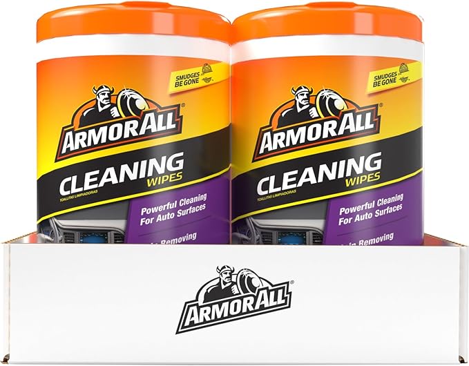 Armor All® Car Cleaning Wipes - 90 Count, Safely Cleans Interior Surfaces, Removes Tough Dirt, Matte Finish, Disposable and Convenient