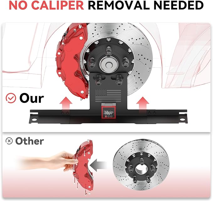 Wheel Alignment Tool – Toe Alignment Plates with Digital Angle Finder, Heightened Design, 2 Imperial Tape Measures, Fits Most Cars, Trucks, and SUVs