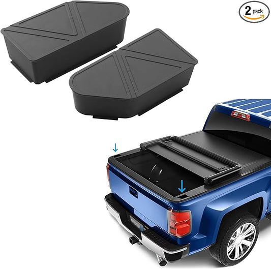 Shademax Upgraded Silicone Stake Pocket Covers Fit for 2023 2024 2025 2026 GMC Canyon/Chevy Colorado Accessories Truck Rear Holes Caps Colorado Bed Rail Hole Plugs Stake Pocket Caps Cover (Set of 2)