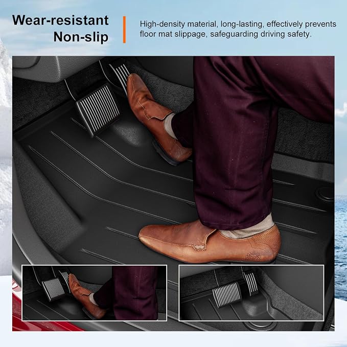 powoq Fuel Floor Mat Compatible with 2020-2026 Ford Escape Cargo Mat TPE All Weather Trunk Mat Liner Replacement for 2020-2026 Ford Escape Accessories