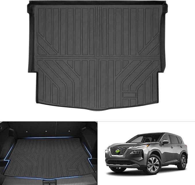 Cargo Mat for Nissan Rogue S | SV | SL 2021-2025 2026 (No Sport Model) Cargo Liner TPE All Weather Trunk Mat for Nissan Rogue Accessories