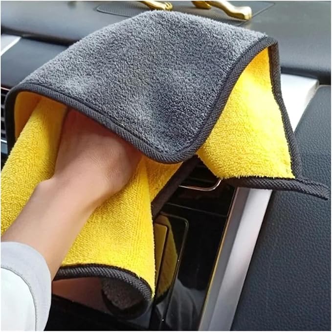 1/2/6PCS Microfiber Car Towel Set - Super Absorbent & Scratch-Free Detailing & Drying Cloths fit for Car Wash, Polishing, Glass and Interior Cleaning(30x30 1pc)