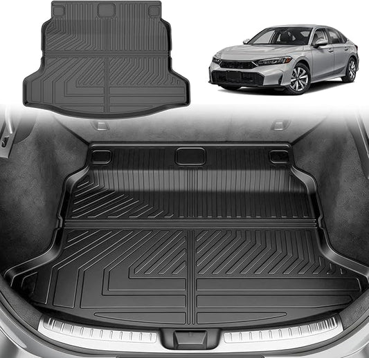 Trunk Mat Fit for 2022-2026 Honda Civic Hatchback Sport/EX-L/LX - AOMSAZTO Cargo Liner TPE Trunk Liner Cargo Mat Replacement for 11th Gen Honda Civic Accessories Black (Not for Hybrid/Sport Touring)