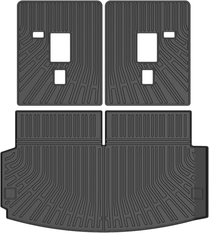 Durango Cargo Liner - Trunk Mat for Dodge Durango 6 & 7 Seats 2016-2025 2026, All Weather Cargo Mat for Durango Accessories, Heavy Duty Car Mats, Car Accessories