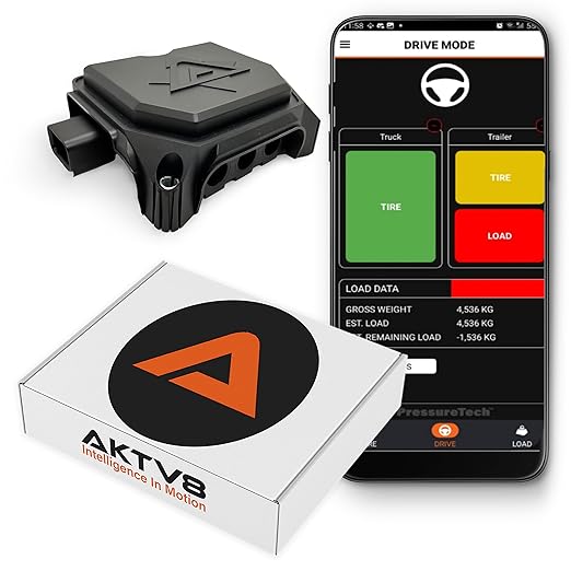 AKTV8 Pressuretech™ Commercial Vehicle Kit – Bluetooth Signal Booster for RVs & Heavy-Duty Trucks and Trailers – Outdoor Signal Enhancer – Use Only with Pressuretech™ TPMS & Onboard Scales
