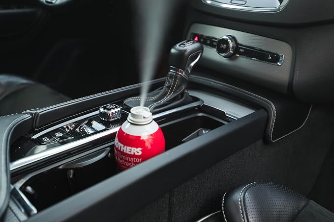 Mothers Odor Eliminator & Refresher, Unscented, 2 oz. Aerosol – Whole-Car Fogger Neutralizes Smoke, Pet, Food & Mildew Odors with CMM® Technology, Freshens Cabin & Vent Ducts (06810)