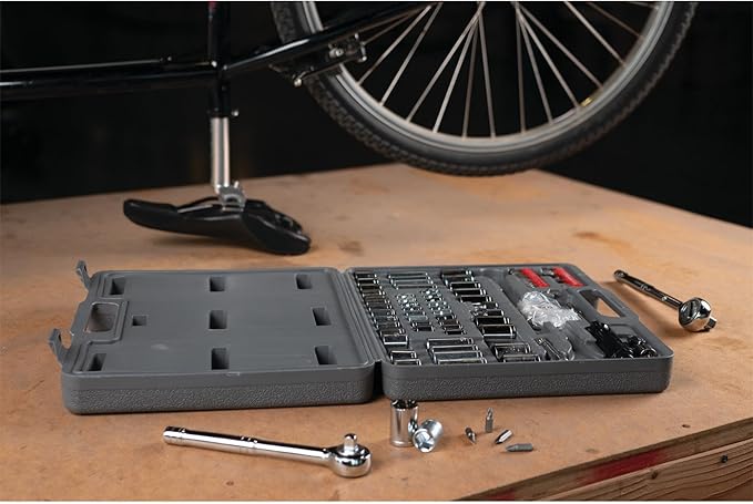 Performance Tool W1198 SAE/Metric 100-Piece Socket (1/4-Inch, 3/8-Inch & 1/2-Inch Drive) and Bit Set