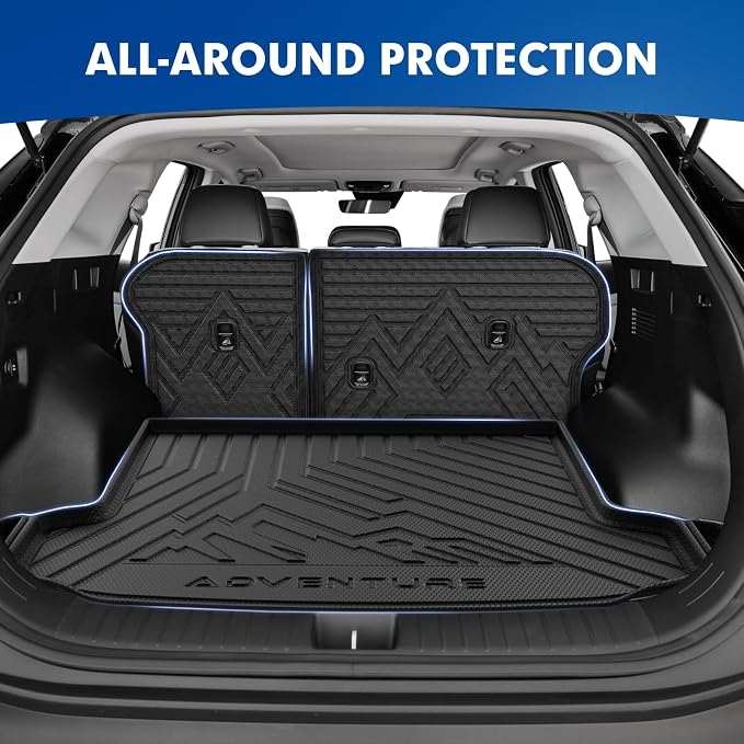 Mixsuper Cargo Liner for 2026 Kia Sportage Hybrid Only, 5-Seat All Weather Cargo Mat with Backrest Mats TPE Back Seat Cover Protector