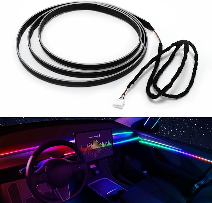 Dreamcolor Acrylic Interior Car LED Strip Light 55.1-inch, Fits Dreamcolor Main & Sub-Controllers