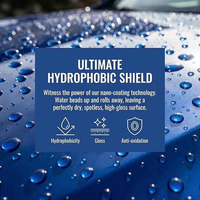 2Pcs Updated Quick Effect Coating Agent for Car,Car Coating Spray Quick-Acting Coating Agent Spray, Car Coating Oil Film Emulsion Glass Cleaner