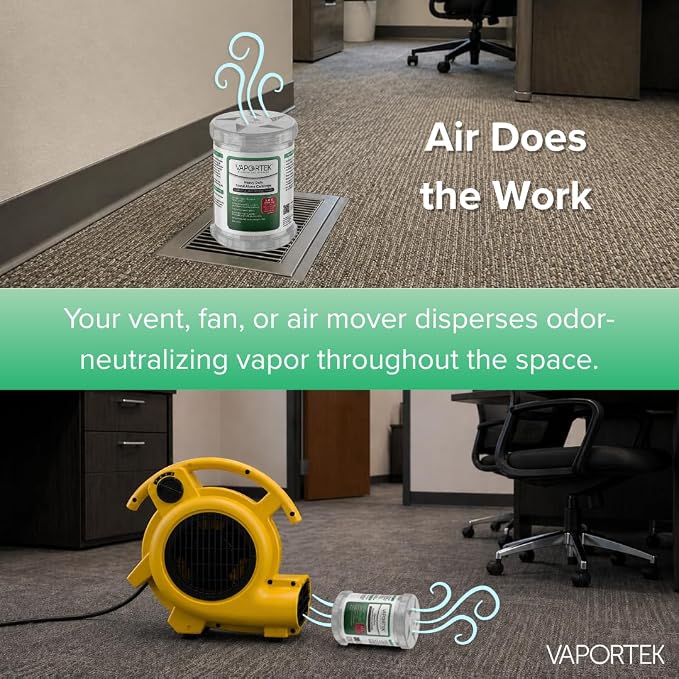 Vaportek Heavy Duty Smoke Odor Neutralizer HDSA 2.0, 2-Pack Smoke Odor Eliminator for Home, Odor Eliminator & Odor Absorber for Smoke Smell Removal up to 20,000 Cu Ft, Smoke Odor Solution