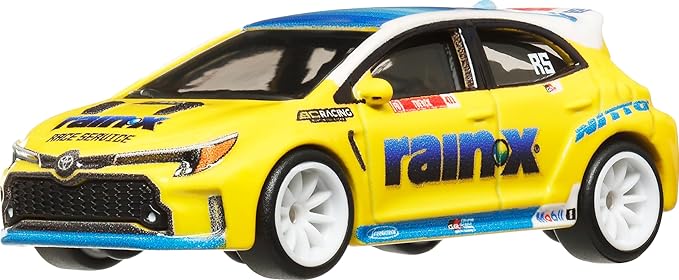 Hot Wheels Premium Car Culture Collectible Toy Car, 1:64 Scale Die-Cast Toyota Corolla GR, Slide Street Vehicle with Real Riders Tires