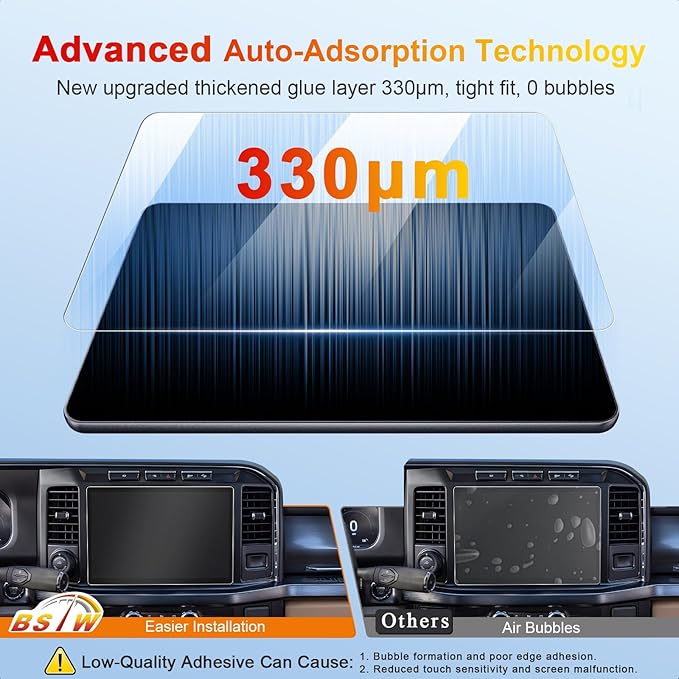 for 2025 F250 Screen Protector Matte for 2023-2025 2026 Ford F250 F350 F450 SYNC 4 12" Display for Ford F250 Super Duty Accessories Anti Glare Tempered Glass Protective Film (F250 12-In Matte)