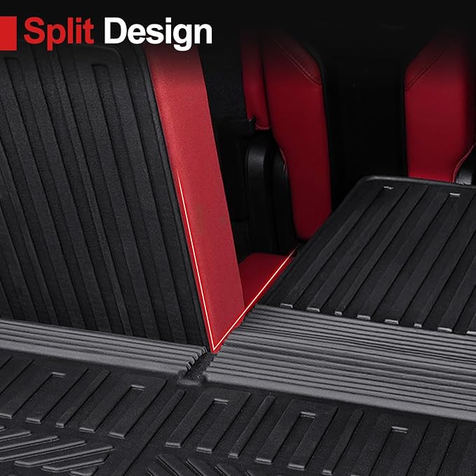 Cargo Mat for 2022-2026 Acura MDX Accessories, All Weather TPE Cargo Liner with Backrest Mat and Left Storage Mat for 2025 2026 Acura MDX Type S Accessories