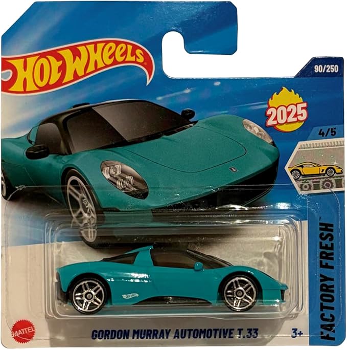 Hot Wheels Gordon Murray Automotive T.33 (JBB70) - Turquoise, Factory Fresh Series 4/5, 1:64, 90/250 - Licensed by Gordon Murray Automotive