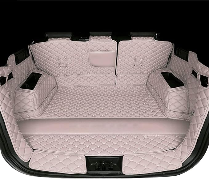 Trunk Liner Cargo Mats Custom for 95% Car Models Car Trunk Mats All Weather, Full Coverage Protective -Beige