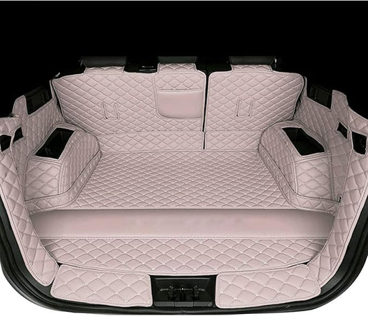 Trunk Liner Cargo Mats Custom for 95% Car Models Car Trunk Mats All Weather, Full Coverage Protective -Beige