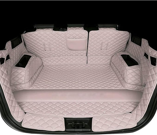 Car Trunk Mat Custom Compatible with BMW X5 2008-2013 5 Seat - All Weather & Season, Large Coverage, Cargo Liner, The Best BMW X5 Cargo Accessory- Beige