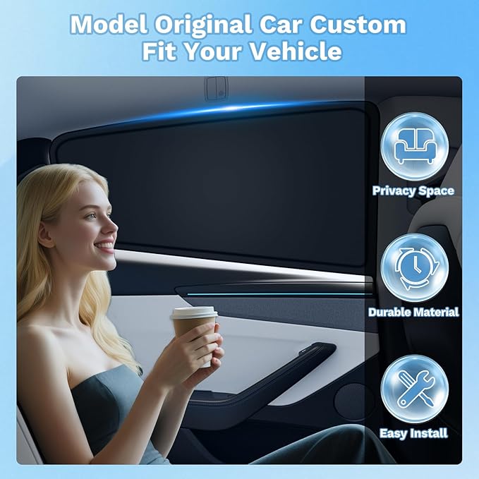 KUST Car Window Shades for Chrysler Pacifica 2017-2025 2026 Windshield Sun Shade Side Window Cover UV Block Privacy Protection Pacifica Accessories for Camping Blackout Rear Back Full Set 8PCS