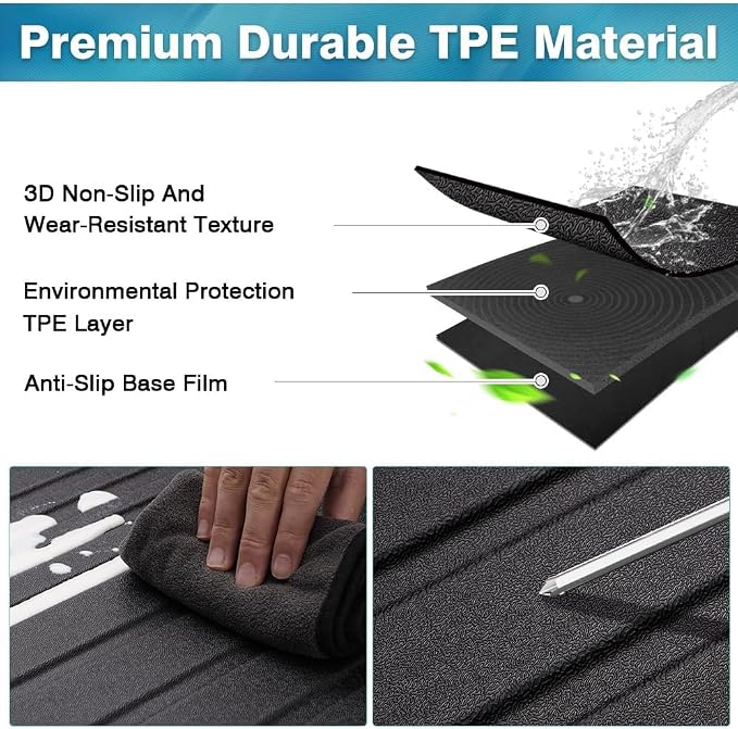 Mixsuper Cargo Liner for Mazda CX-5 2017-2025, All Weather Trunk Mat for CX5 Accessories Anti-Slip Trunk Liner Rear Cargo Mat Black