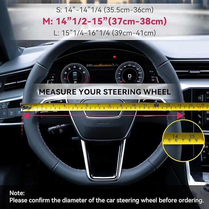 Boho Steering Wheel Cover Elastic Microfiber for Women, Universal Fit 15 inch Car SUV, Hippie Style Protector Cover, Anti-Slip, Breathable, Absorbing Sweat - 03