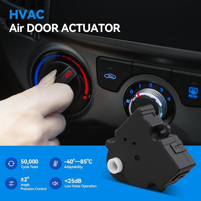 AITKEN HVAC Air Inlet Blend Air Door Actuator Compatible with Chevrolet/GMC's Suburban/Tahoe/Yukon series, Commercial vehicles: International/Kenworth/Peterbilt Replaces 5012750AA 16124922