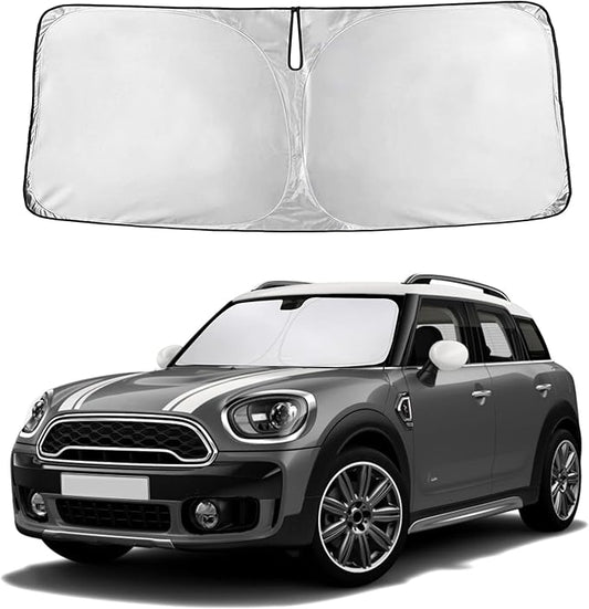 EcoNour Windshield Sunshade Compatible for Mini Country Man Cooper F60 2017-2024 2025 2026, Sun Visor for Front Windshield & Window Sun Shade Cover, UV Heat Blocker & Protector, Car Accessories