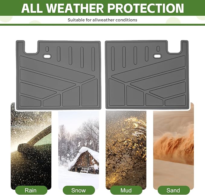3rd Row Seat Back Mat for 2025 2026 Toyota 4Runner 7 Seats Gas, Backrest Mats Rear Seatback Cover All Weather TPE Protector Cargo Liner Accessories(Not for Hybrid EV/i-Force MAX)
