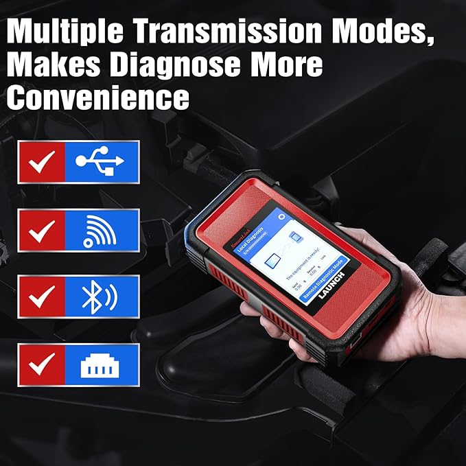 LAUNCH X431 SmartLink C Heavy-Duty Diagnostic Module, Full OBDII Diagnostics, CANFD & DOIP Support, for Cummins, Bosch, Truck & Commercial Vehicle Scanner Compatible with X431 PRO3S+, PRO5 Series