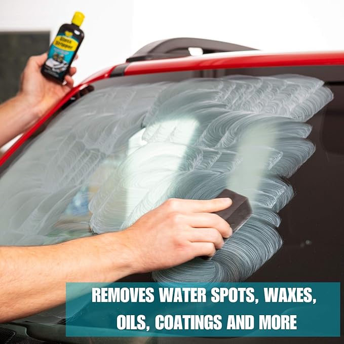 Invisible Glass 99607 Glass Care Kit – Clean with Aerosol Glass Cleaner, Strip Water Spots with Glass Stripper, Protect with Ceramic Coating for Long-Lasting Hydrophobic Protection