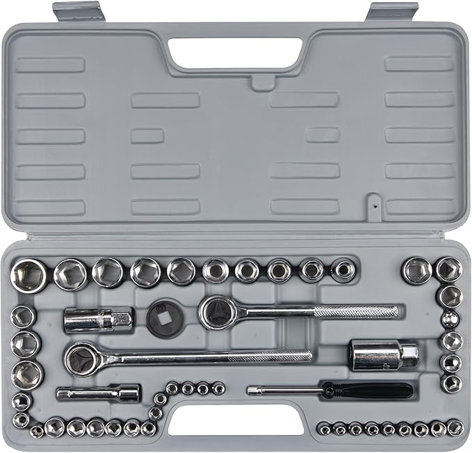 Performance Tool W1172 SAE/Metric 52-Piece Socket Set (1/4-Inch, 3/8-Inch & 1/2-Inch Drive)