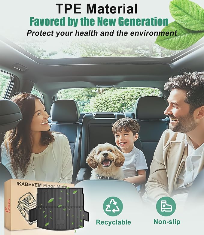 All Weather Cargo Liner Fit for 2020-2022 Honda CR-V (Only for Hybrid) - Custom Fit TPE Rubber Trunk Mat Accessories for Honda CRV Hybrid 2020-2022