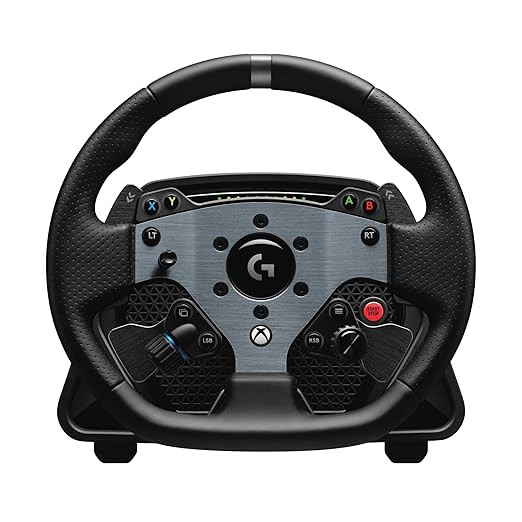 Logitech G PRO Racing Wheel - Steering Wheel for PC, Xbox Series X|S, Xbox One, Direct Drive 11 Nm Force, Ultra-Realistic Feedback, Magnetic Gear Shift Paddles, Dual Clutch, PRO Button Layout